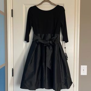 NWT Taffeta Adrianna Papell Fit & Flare Dress